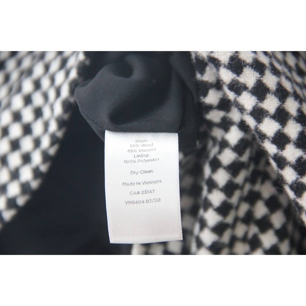 Talbots Petite Womens Black White Houndstooth Check Lined Skirt 8P Classic Old $ - Picture 10 of 12
